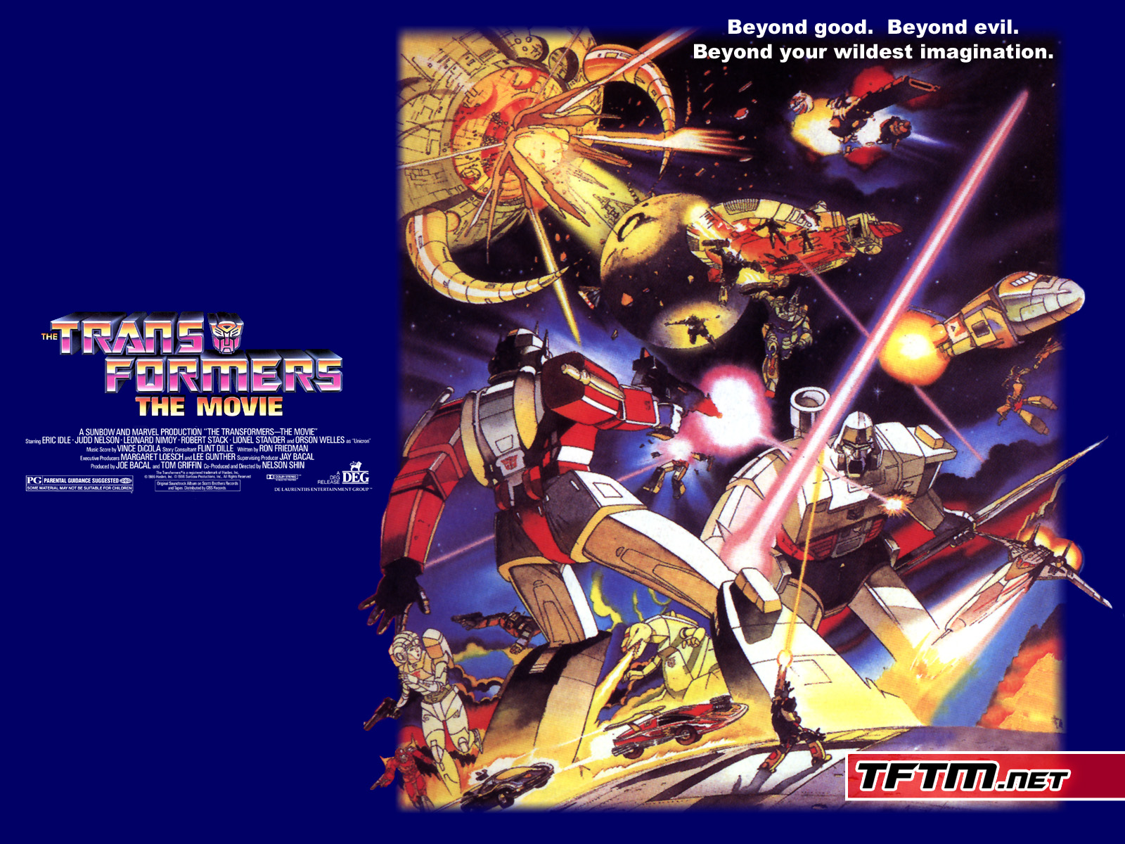 Image result for transformers the movie 1986 poster